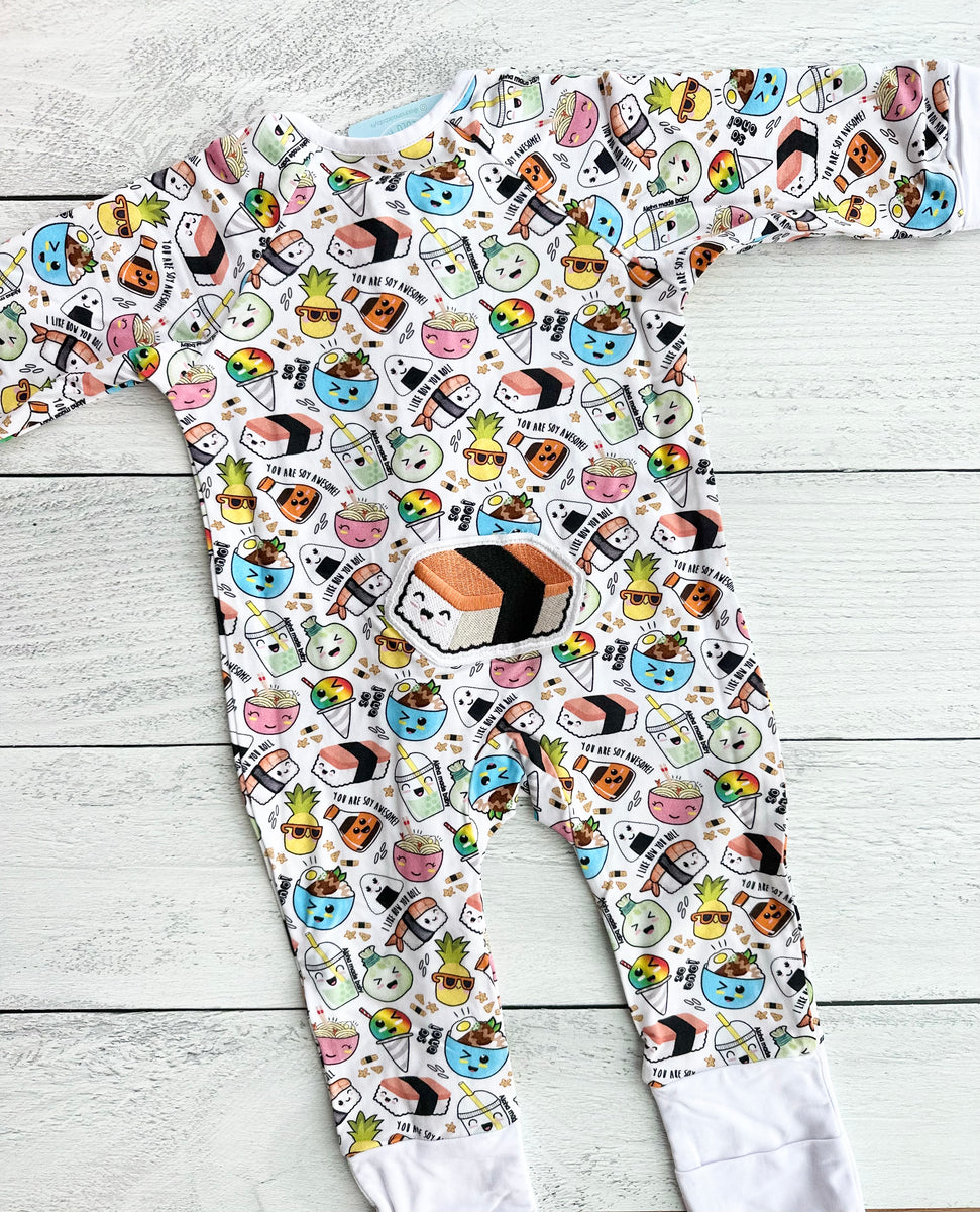 Aloha Made Baby | Local Foods Coverall – Hopscotch Aloha Made Baby | Local Foods Coverall – Hopscotch