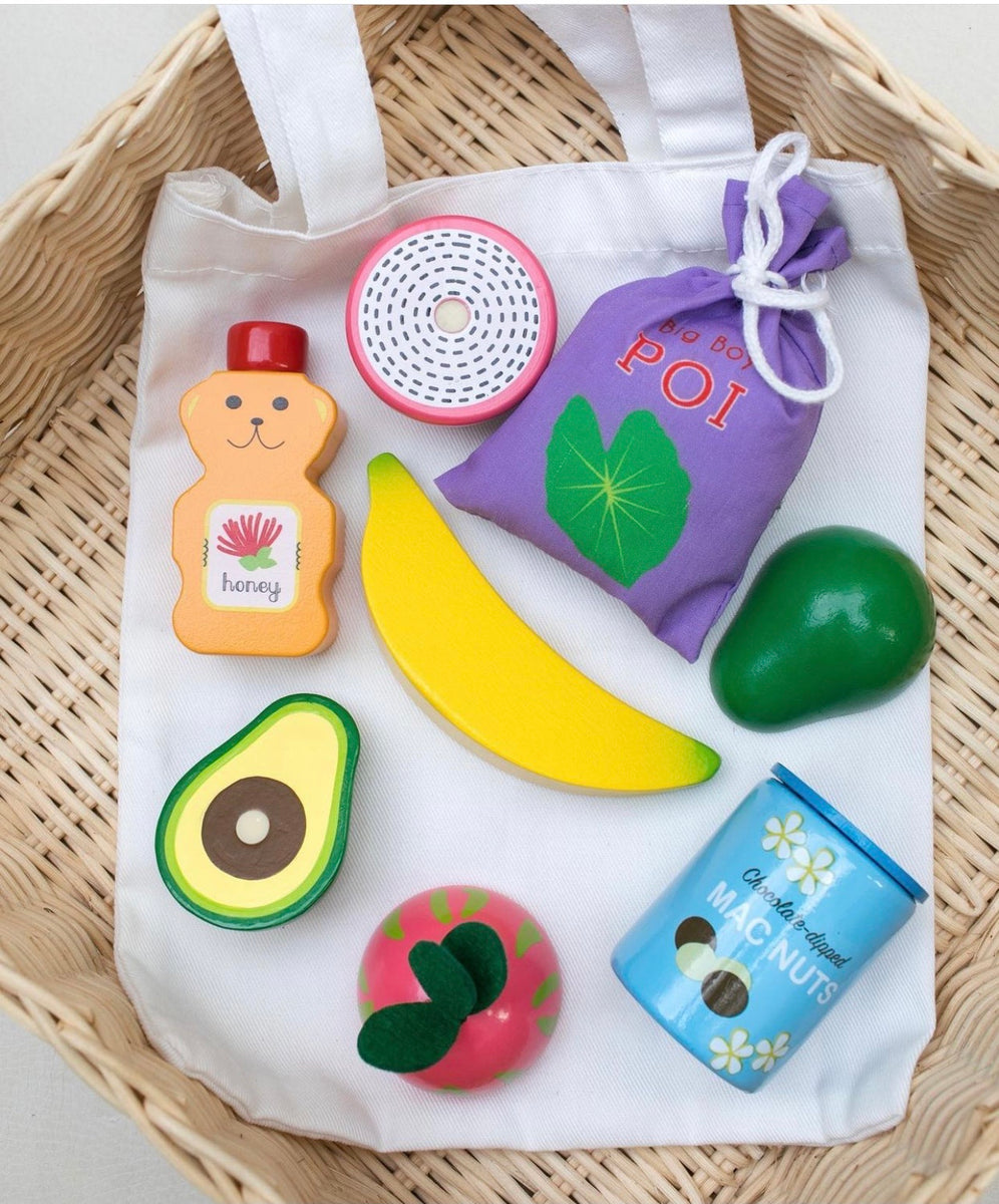 Keiki Kaukau Hawai’i Farmer’s Market Play Food Set Hopscotch