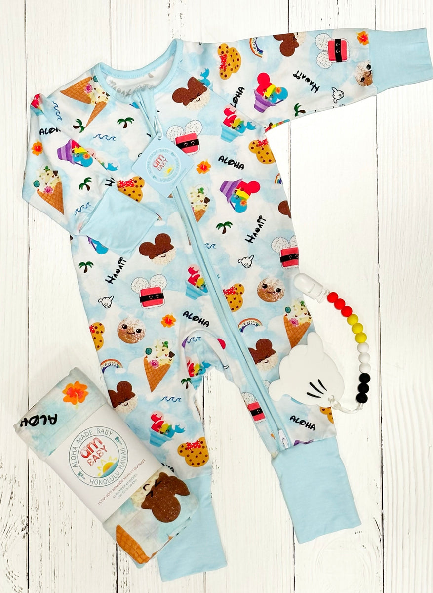 Aloha Made Baby Hawaii Resort Snacks Coverall Hopscotch