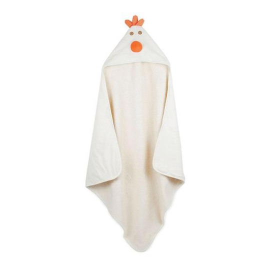3 Sprouts Hooded Towel Multiple Prints Hopscotch